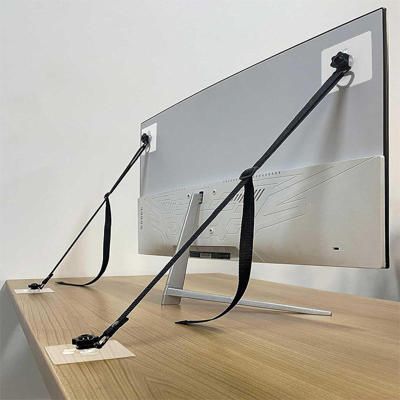 Earthquake Anchor Strap - No-Drill Adhesive Furniture Anchors for Baby