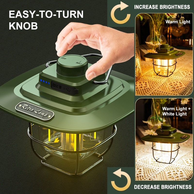 Vintage LED Camping Lantern Wa - Power Outage Light 评论和价格