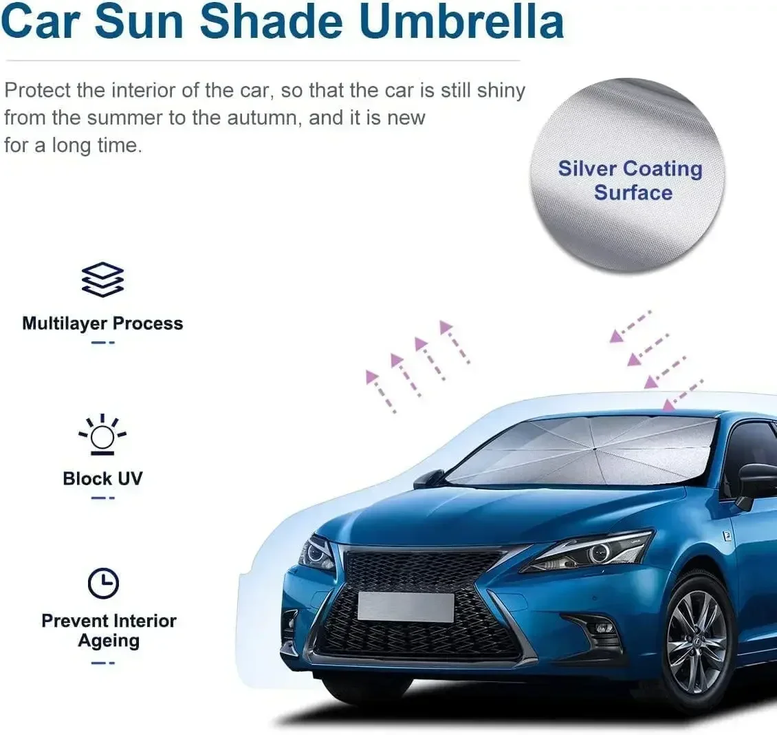 New Car Windshield SunShades U - Window Lock Bar 评论和价格