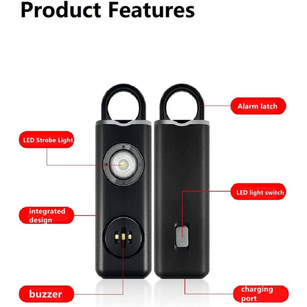 130 High DB Safe Sound Persona - Personal Alarm Keychain 评论和价格