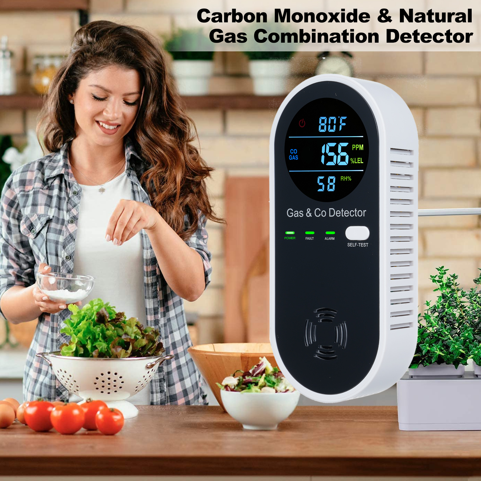 4 in 1 CO Monitor Alarm with L - Co Detector Plug 评论和价格