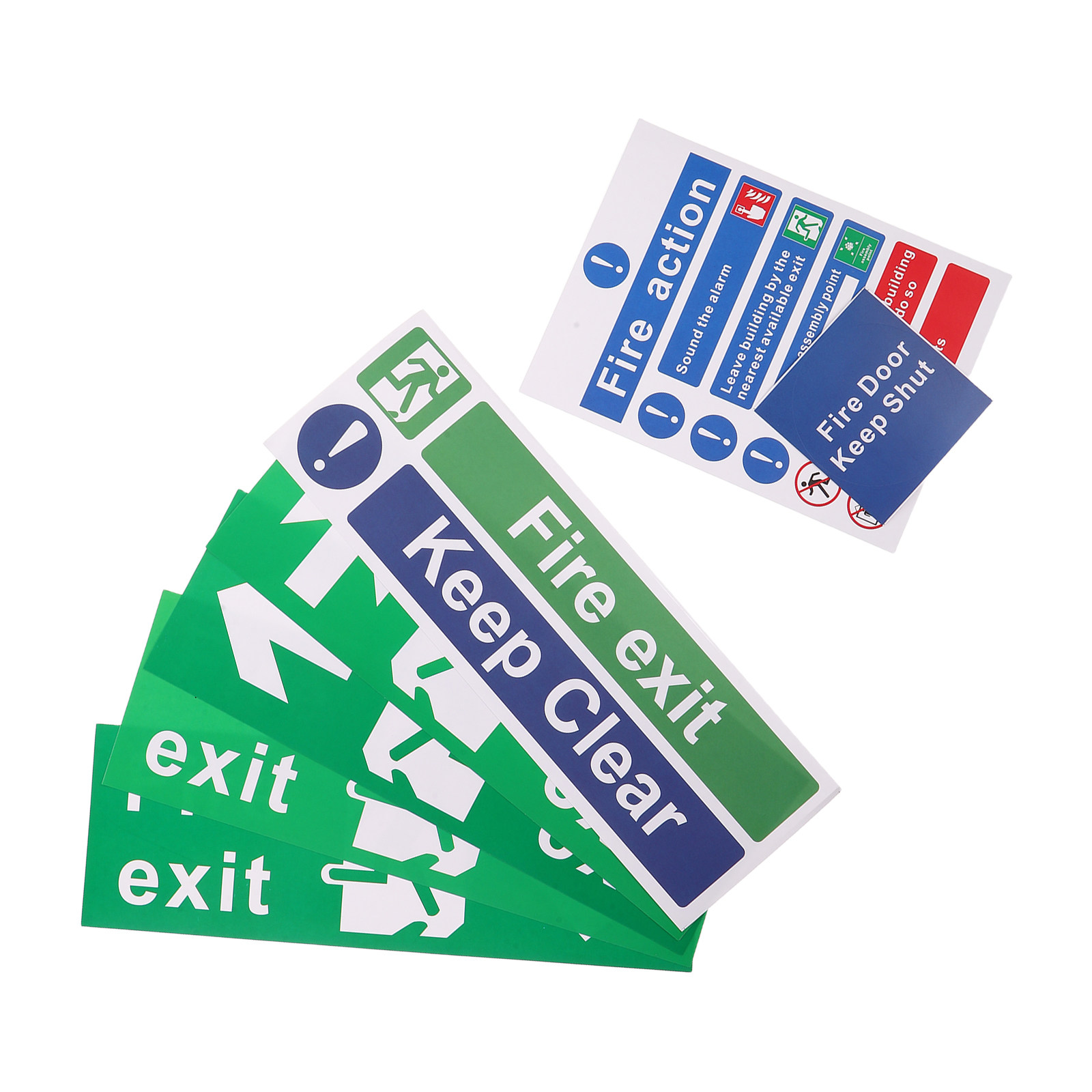21Pcs Fire Exit Sign Set Emerg - Emergency Exit Sign 评论和价格