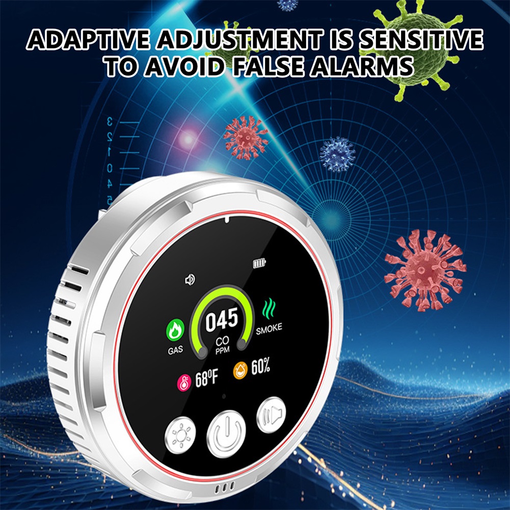 Home Safety Alarm,5 in 1 Carbo - Co Detector Plug 评论和价格