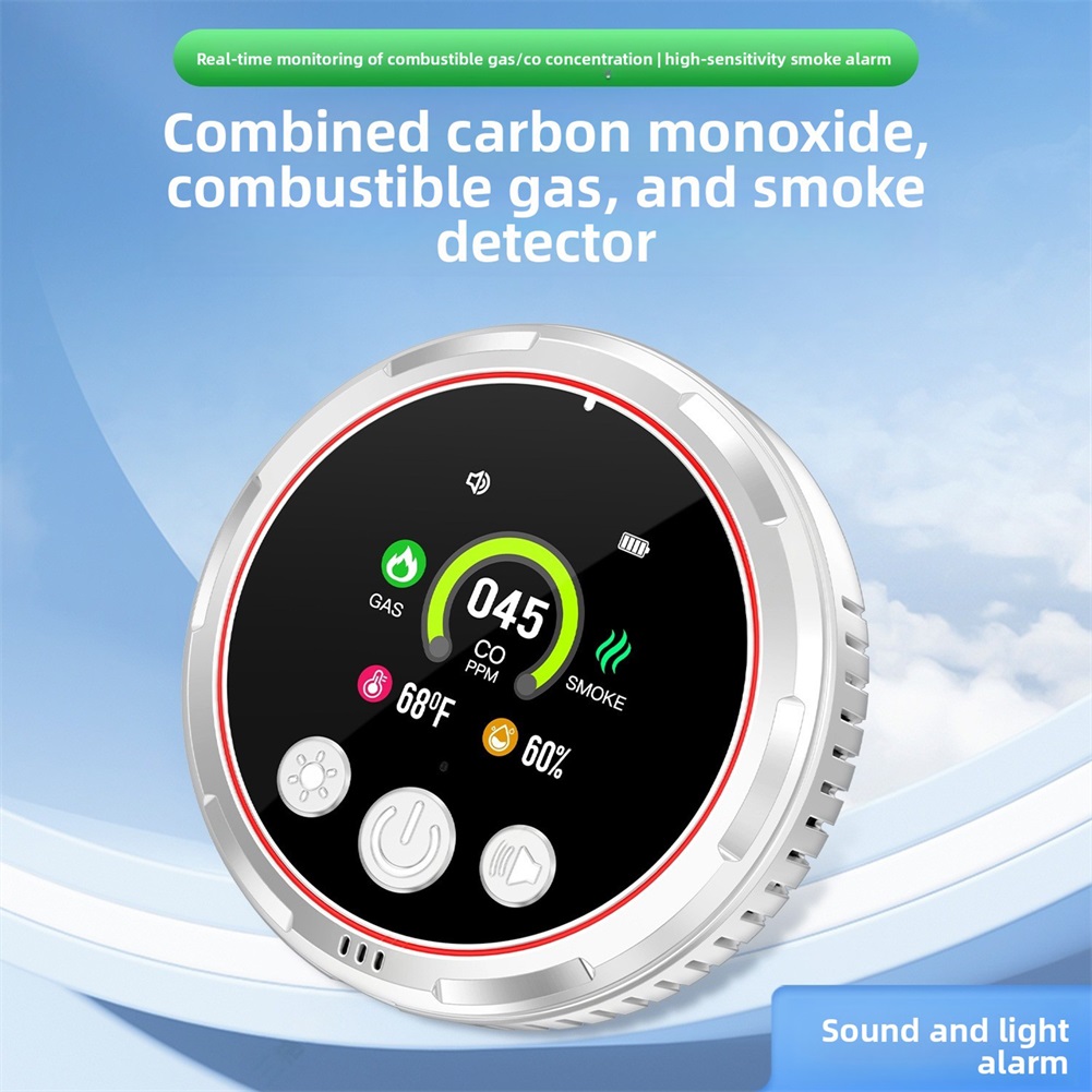 Home Safety Alarm,5 in 1 Carbo - Co Detector Plug 评论和价格