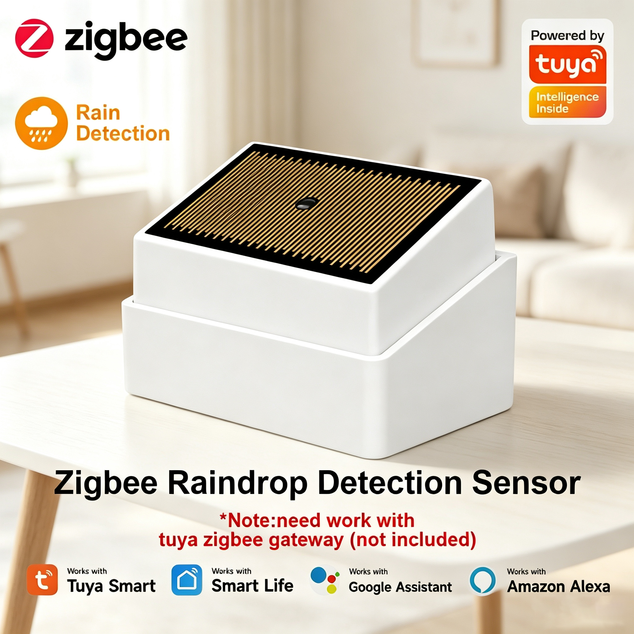 Tuya ZigBee Smart Rain Sensor  - Water Alarm Sensor 评论和价格