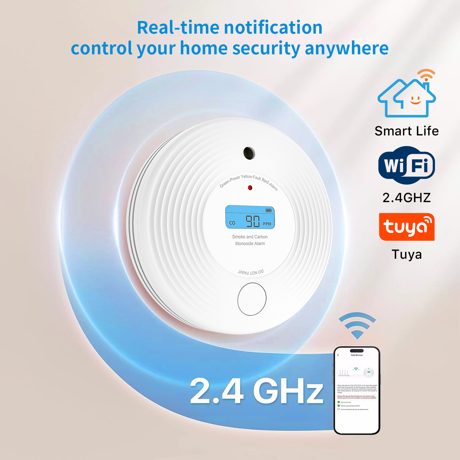 TuyaSmart Combo Smoke and CO D - Smoke Detector Interconnected 评论和价格