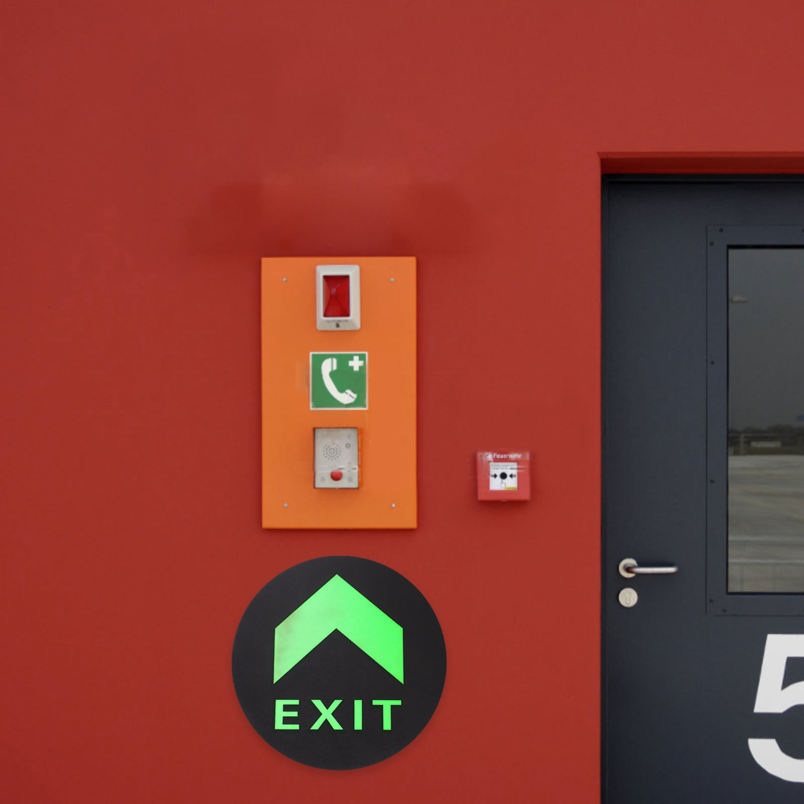 5Pcs Night Glow Exit Sign Stic - Emergency Exit Sign 评论和价格