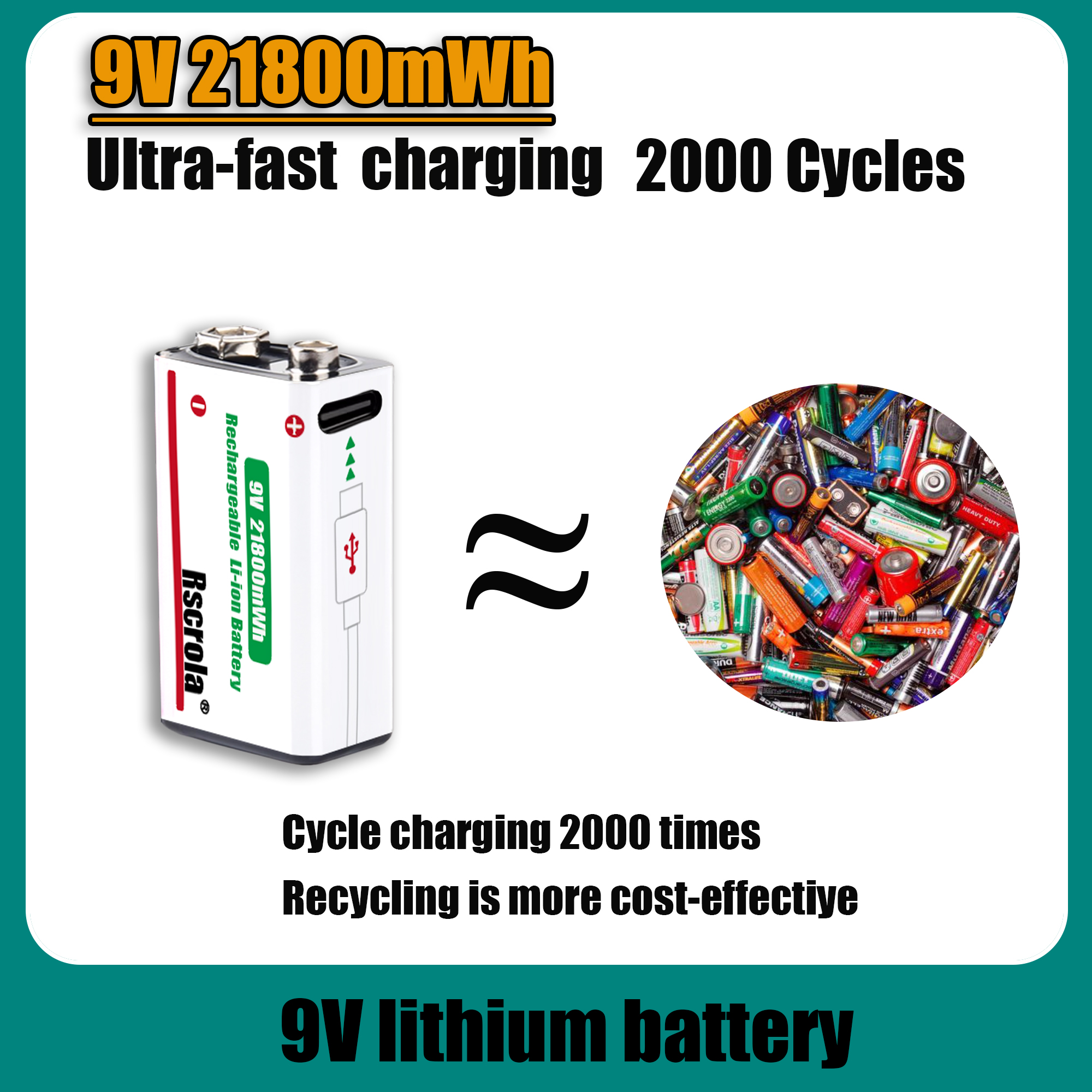 9V Lithium Ion Rechargeable Ba - Smoke Detector Interconnected 评论和价格