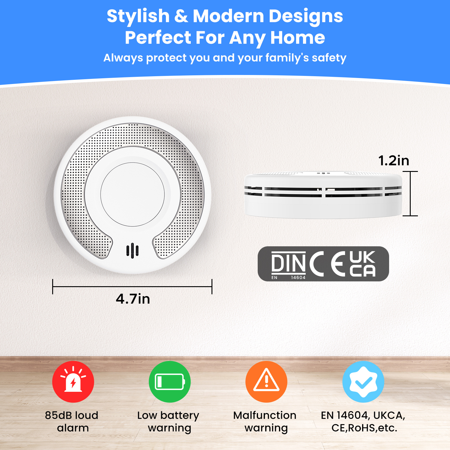 Standalone Smoke Alarm, Smoke  - Smoke Detector Interconnected 评论和价格