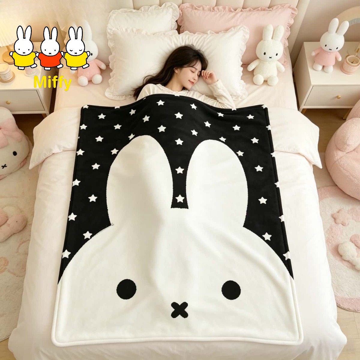 Kawaii Miffy Blanket Cartoon M - Fire Blanket Kitchen 评论和价格