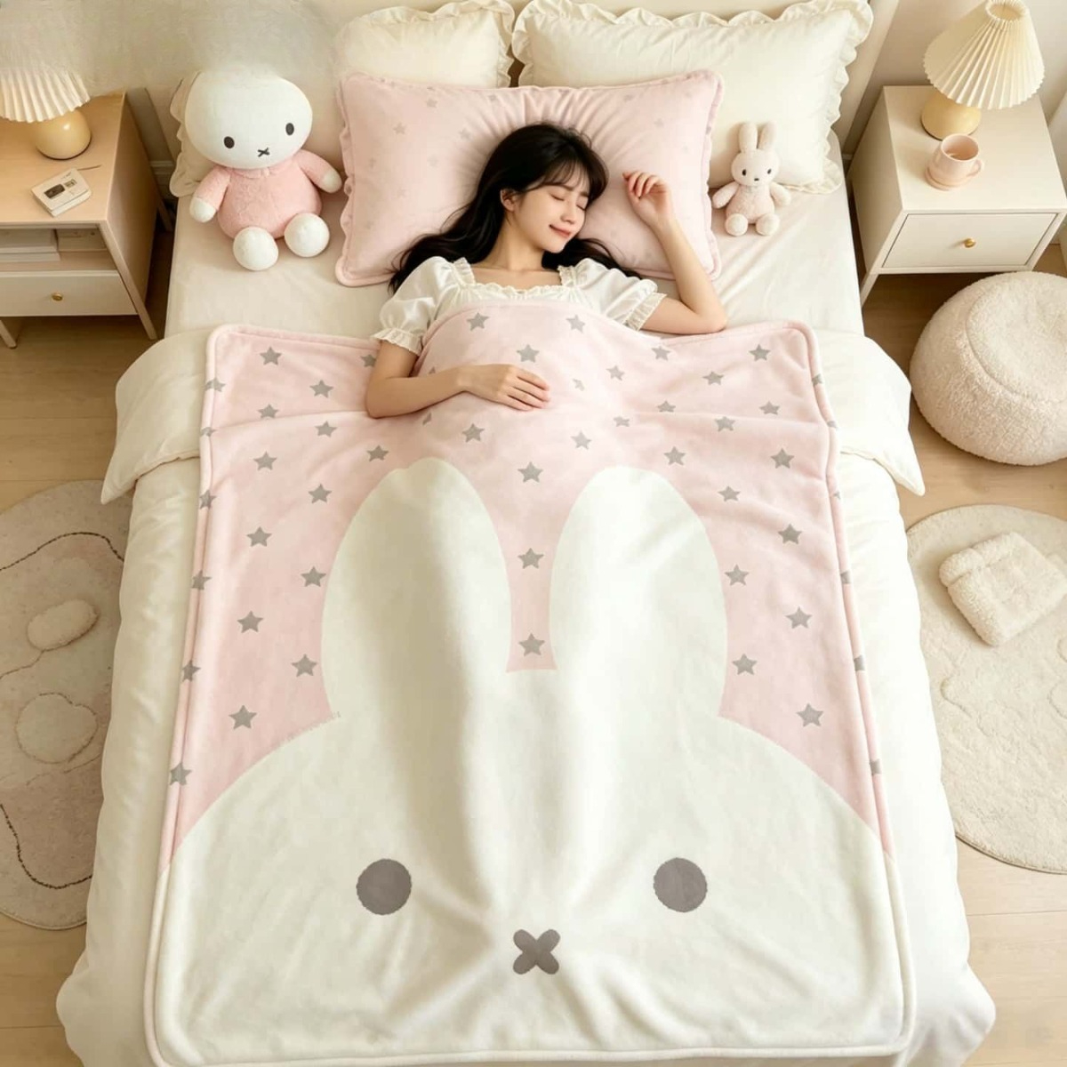 Kawaii Miffy Blanket Cartoon M - Fire Blanket Kitchen 评论和价格