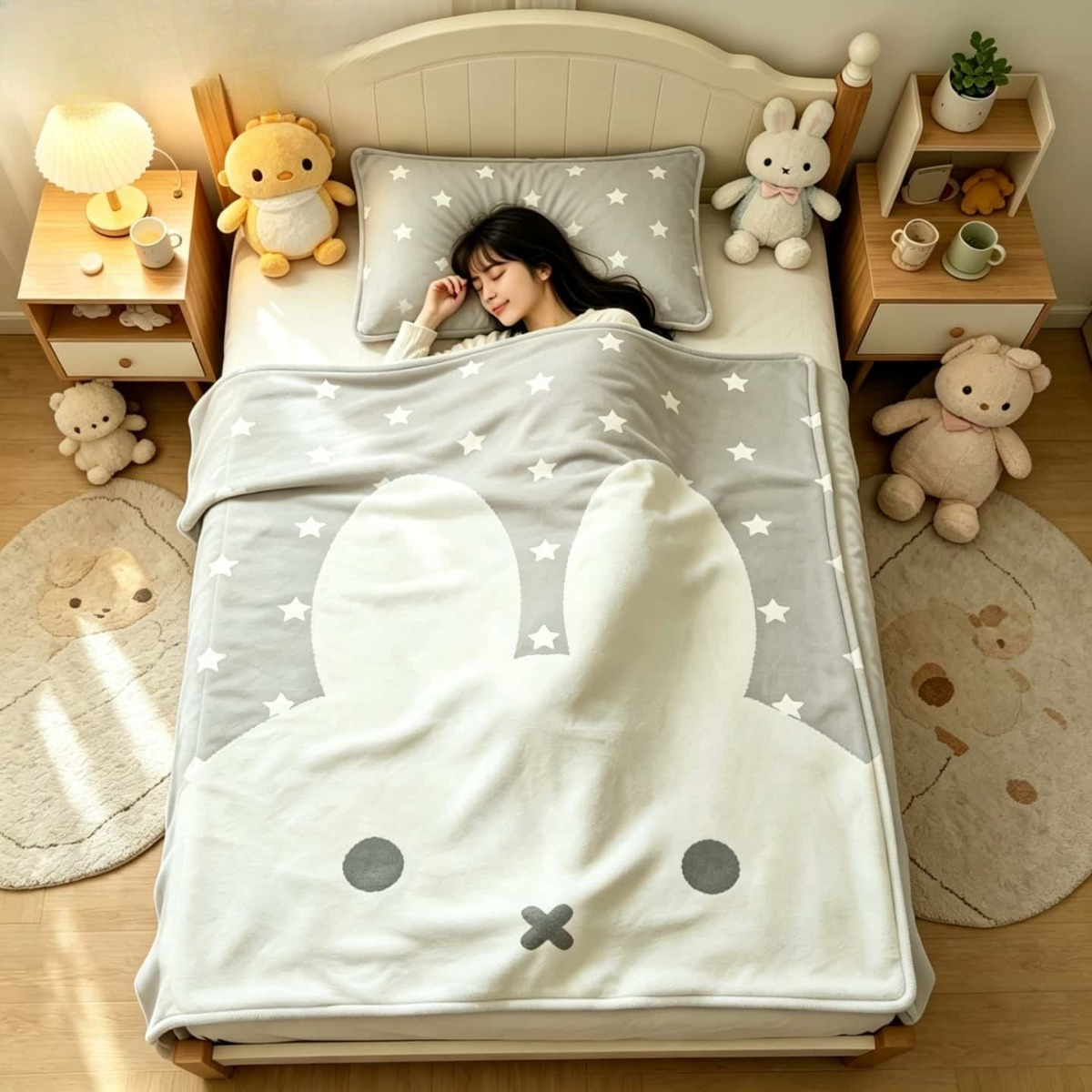 Kawaii Miffy Blanket Cartoon M - Fire Blanket Kitchen 评论和价格