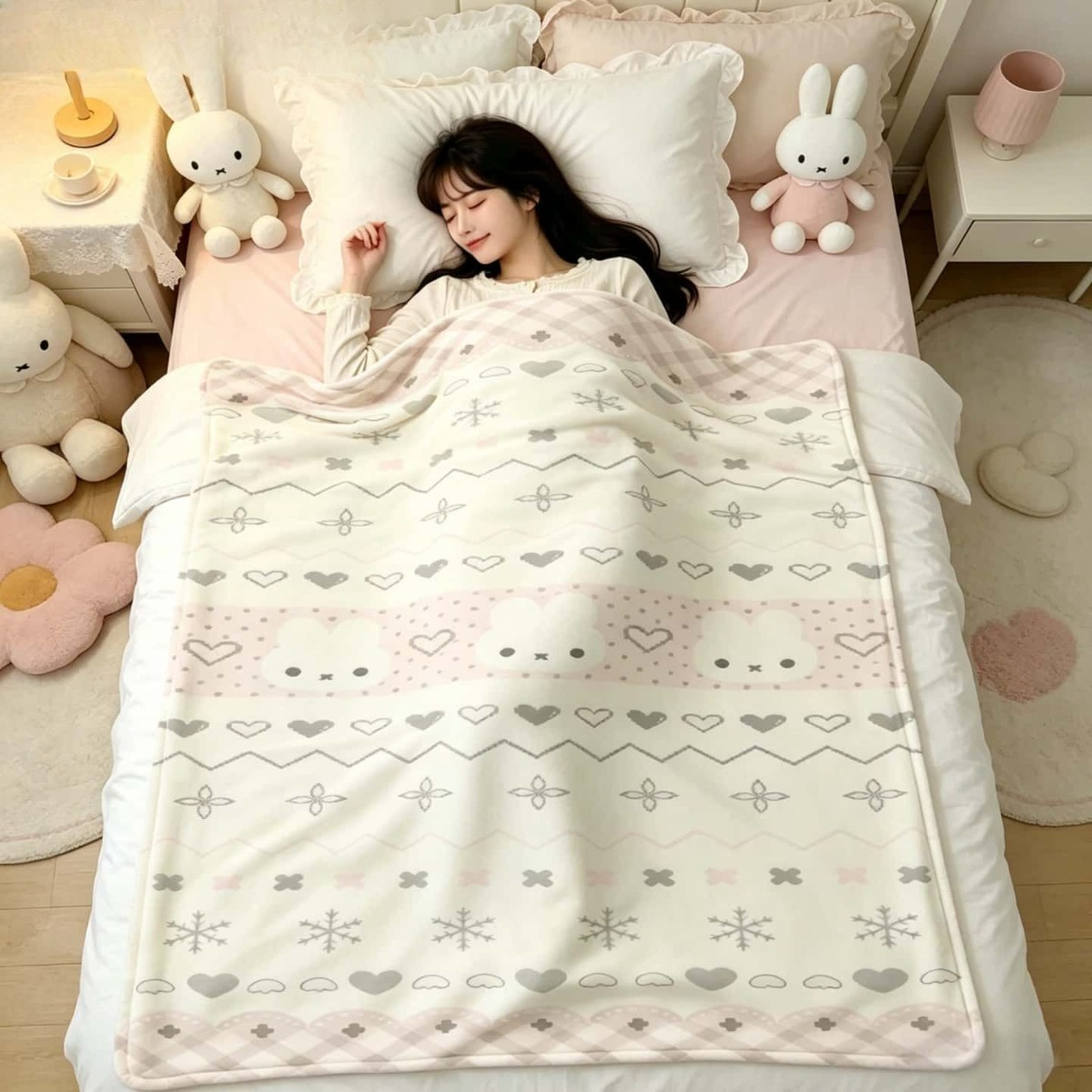 Kawaii Miffy Blanket Cartoon M - Fire Blanket Kitchen 评论和价格